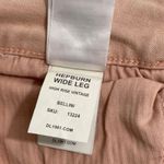 DL1961 NWT Hepburn Wide Leg High Rise Vintage Bellini Pink Raw Hem Jeans Sz 20W Photo 5