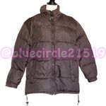 Old Navy Women’s Puffer Coat Zip Up with Hidden Hood Brown •Size Large Photo 16