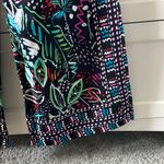 NWT Bebop Women’s Boho Black Neon Printed Wide Leg Relaxed Fit Pants Photo 5