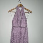Bardot Revolve Gemma Lace Halter Sheath Dress in Orchid Size 4 XS Photo 8
