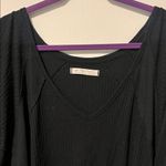 We The Free Women's  Black V-Neck Sweater Photo 1