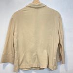 Sandra Darren Tan Beaded Blazer Jacket Size 14 Photo 4