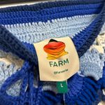 Farm Rio  Crocheted Striped Cotton Miniskirt Photo 2