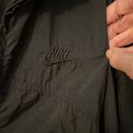 Nike  Y2K zip front, hooded black women’s windbreaker. Size L Photo 1