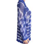 Chico's CHICO’S Tie Dye Linen Open Knit Cardigan Women’s Mesh Knit Coastal Boho Photo 3