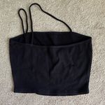 Better Be  Double Strap One Shoulder Black Crop Tank Top Size M Photo 1
