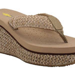 Volatile size 8 wedge tan thong sandal women’s island Photo 0