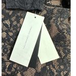 French Connection  Thora Lula Ponte Lace Jersey Dress Women's Large Black NWT Photo 7