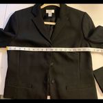 Loft Black Wool Spandex Blend Lined Blazer Size 6 Photo 6