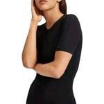 Everlane Ribbed Tencel Short Sleeve Bodysuit Black Size S Photo 11