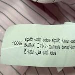 ZARA  Women's Pink Black Pinstriped Short Sleeve Button Down Shirt Top Size M Photo 3