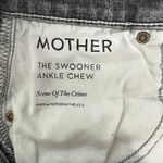 Mother Denim Swooner Ankle Chew Jeans Scene of the Crime Grey High Rise Size 28 Gray Photo 9