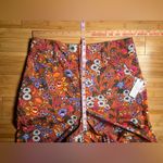 Anthropologie Maeve Floral Flower Power Wide Leg High Waist Crop Pants|Size:14 Photo 3