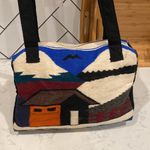 Mexican Handmade wool cotton blend shoulder bag indigenous made Photo 1