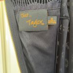 JUST TAYLOR navy lace overlay‎ short sleeve fit & flare knee length dress size 8 Blue Photo 6