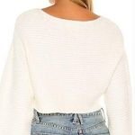 Lovers + Friends Camille Off Shoulder Sweater in White Photo 1