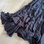 Free People Black Adella Mini Lace Slip Dress Photo 2