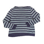 Talbots  Women's XL‎ Navy and Teal Striped Sweater Pullover Photo 4