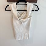 Maje  Manhattan Blanc Ribbed Two Way Top Size 2 Photo 3