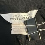 Misook Exclusively Pull On Straight Dress Leg Pants Black Size XL Stretch Knit Photo 3