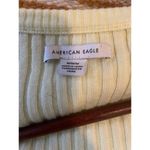 American Eagle Ribbed Shrug Sweater w Thumb Holes BUTTER YELLOW Photo 3