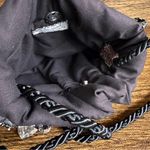 Maria Zeiour Artisan Embellished Beaded Steampunk Patchwork Bucket Bag Purse Brown Photo 7