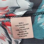 Philosophy Oversized Floral Faux Wrap Side Tie Sleeveless Maxi Slip Dress Blue 4 Photo 11