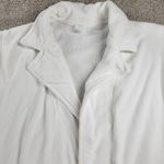 Lillian Vernon Terrycloth Robe Womens Large White 100% Cotton Collared Belted Photo 4