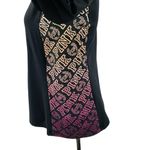 Victoria Secret PINK Ultimate Deep Zip Pullover Shirt Black Warm Ombre Logo Size L Photo 2