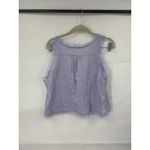 Fairycore Whimsical Festival Crop Top Women S Sheer Lace Crochet Y2K Milk Maid Purple Photo 1