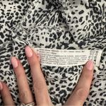 ZARA  Black And White Leopard Print Midi Dress Photo 4