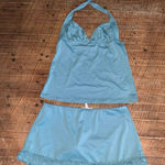 J Crew safe greet halter tankini and skirt S swimsuit Green Photo 0