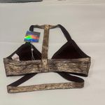 Missguided Misguided Strappy Crop Top Sz 6 Brown & Rose Gold Tone Beach / Club Wear Photo 7