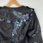 BLANK NYC NWOT  Faux Leather Floral Moto Jacket Photo 15