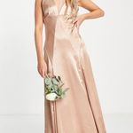 Topshop  Satin Maxi Dress in Blush Photo 0