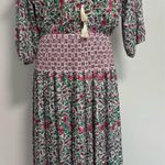 Diane Freis Original Georgette Maxi Dress Bohemian flower Floral Printed Multiple Size M Photo 4