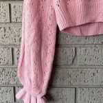Princess Polly Lyric Knit Cardigan Sweater Ruffle Sleeve Pink Size Large / XL Photo 5
