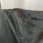 Cache Black & Sliver Maxi Formal Spaghetti Strap Rhinestone Embellished Dress 4 Photo 8