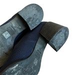 Eileen Fisher  Dern Stretch Knit Pumps Heels Loafers Navy Blue Perforated Size 7 Photo 8