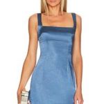 NWT More to come Elegant Blue Satin Dress Photo 0
