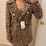 ZARA leopard double button jacket. Xs Photo 2