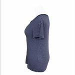 Brandy Melville Basic Navy and White Striped Short Sleeve Crew Neck Tee Photo 6