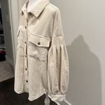 She & Sky NWT Oversized Corduroy Shirt Jacket Sz M Photo 1