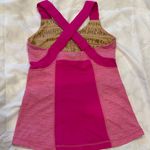 Lululemon  Athletica Pink Cross-Back Tank Top Photo 3