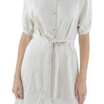 Nanette Lepore  linen blend beige shirt dress 6 Photo 0