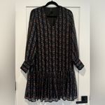 ASOS  Y.A.S chiffon smock dress with drop hem mixed floral and stripes size S Photo 7