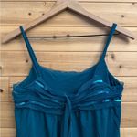 EXPRESS Y2K Size Small Sequin Mesh Detail Tank Top Tie Back Photo 2