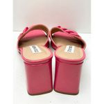 Steve Madden Sandals Womens Size 6.5 Rego Slides Pink Patent Faux Leather Heels Photo 6