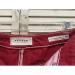 PacSun  Red‎ Denim Shorts Raw Hem Size 25 Mid Rise Photo 2