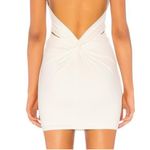H:ours Revolve Niles White Twist Cutout Back Halter Dress White Size Medium Photo 4